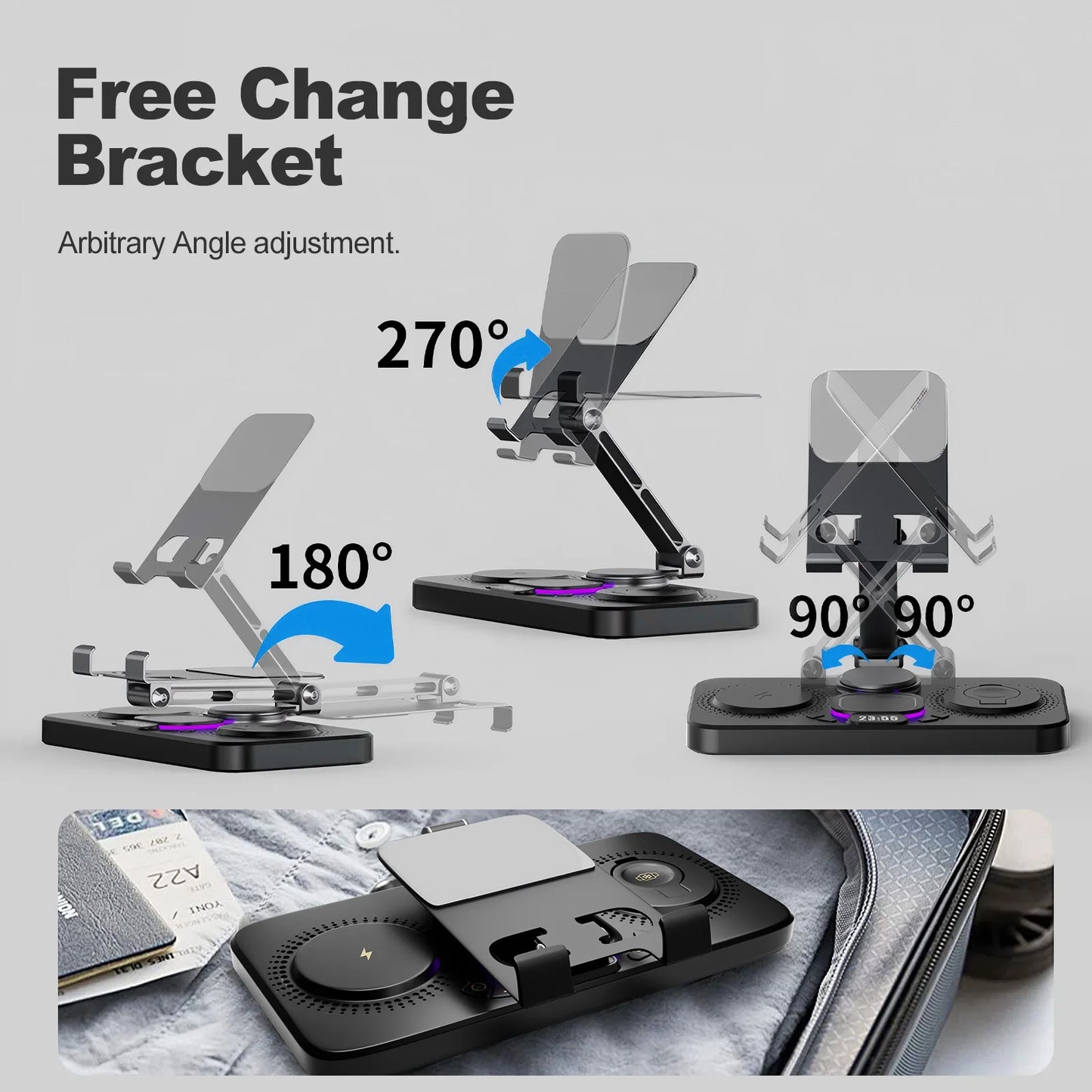 7 in 1 Wireless Charger for iPhone iPad AirPods Watch