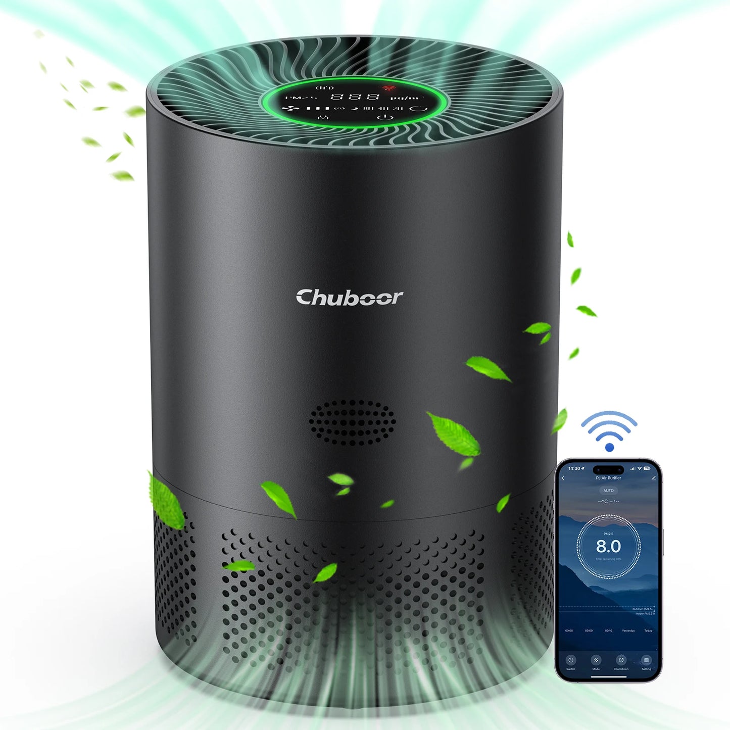 Chuboor H13 True HEPA Air Purifier for Home and Bedroom