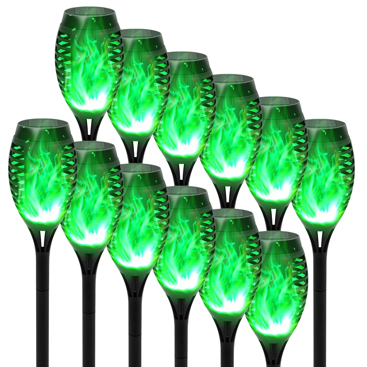 Solar Torch Light Outdoor Flickering Flame LED Waterproof Garden Decor