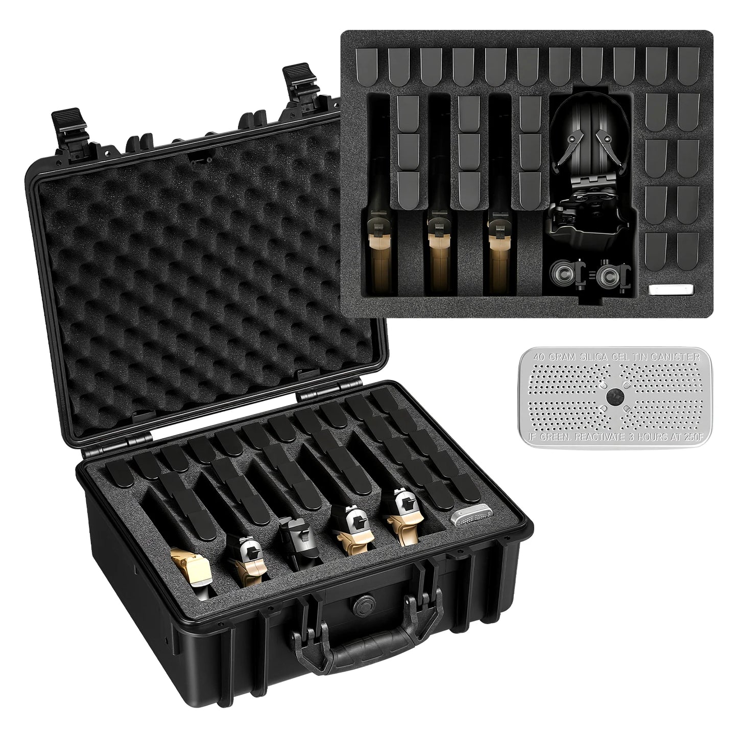 Hard Pistol Case With XPE Foam Lining Waterproof