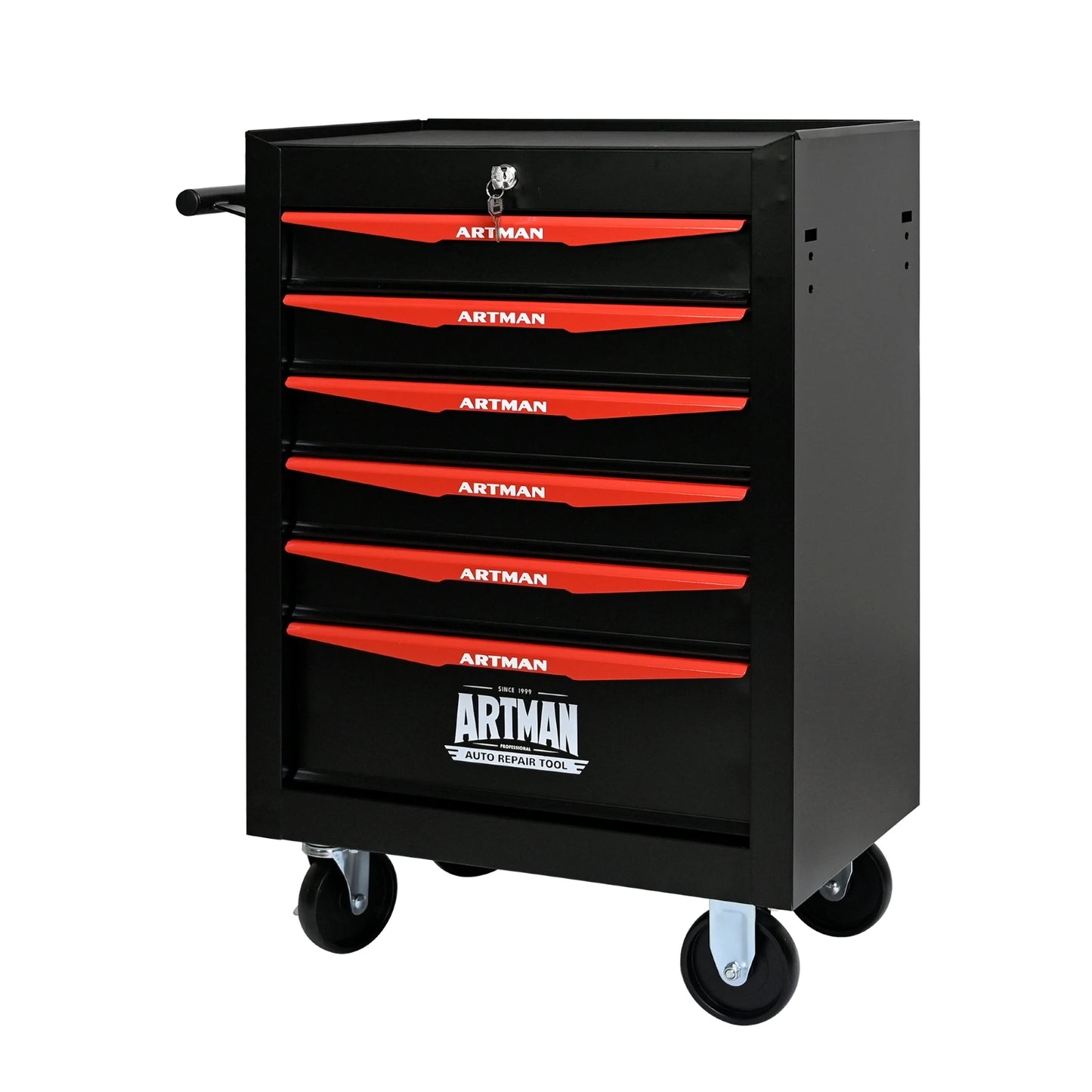 ARTMAN Rolling Metal Tool Chest With 6 Drawers And Slides