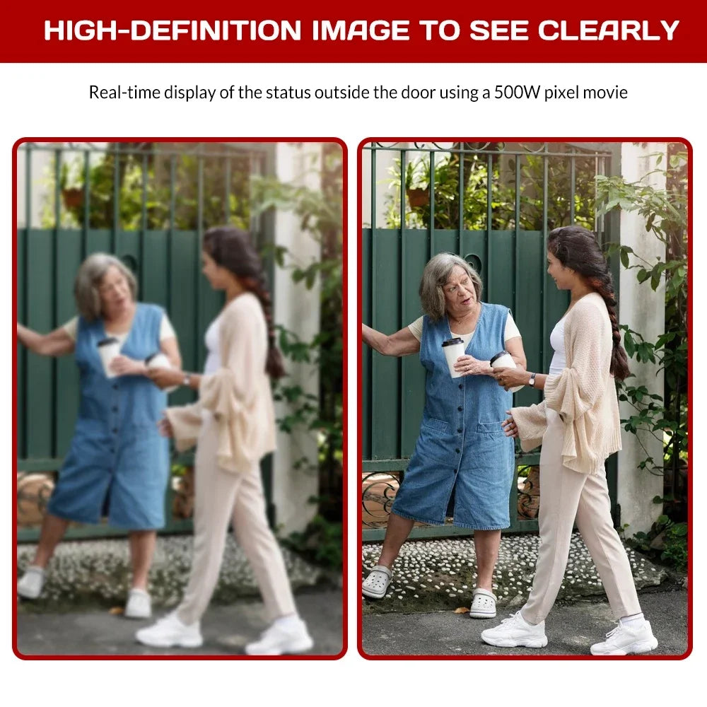 WiFi Smart Doorbell With Video Camera And Two-Way Intercom