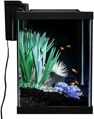 Aquarium Kit With LED Lighting And Decor