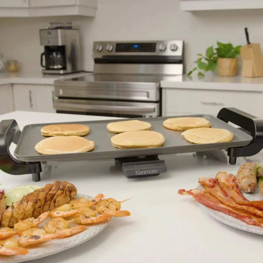 Electric Griddle Nonstick With External Temperature Control