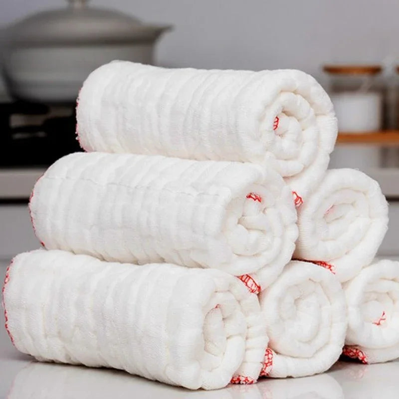 NONECN Thick Cotton Kitchen Towel Eco Friendly Reusable Cleaning Cloth