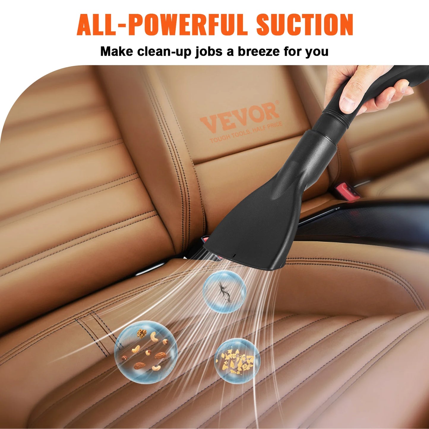 SucceBuy 3 In 1 Wet Dry Portable Shop Vacuum
