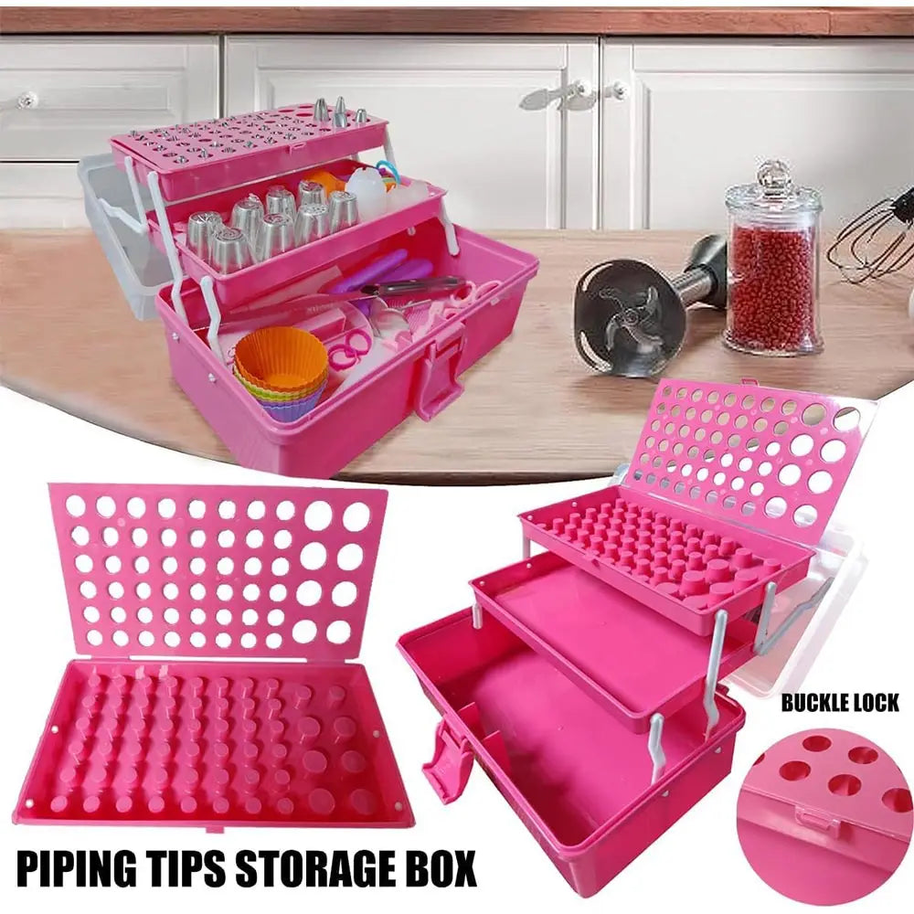 Cake Decorating Set with 66 Tip Piping Bags for Beginners