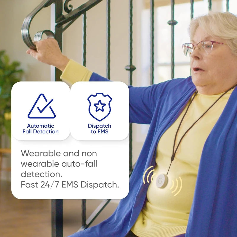 Medical Alert System With Fall Detection And WiFi Monitoring