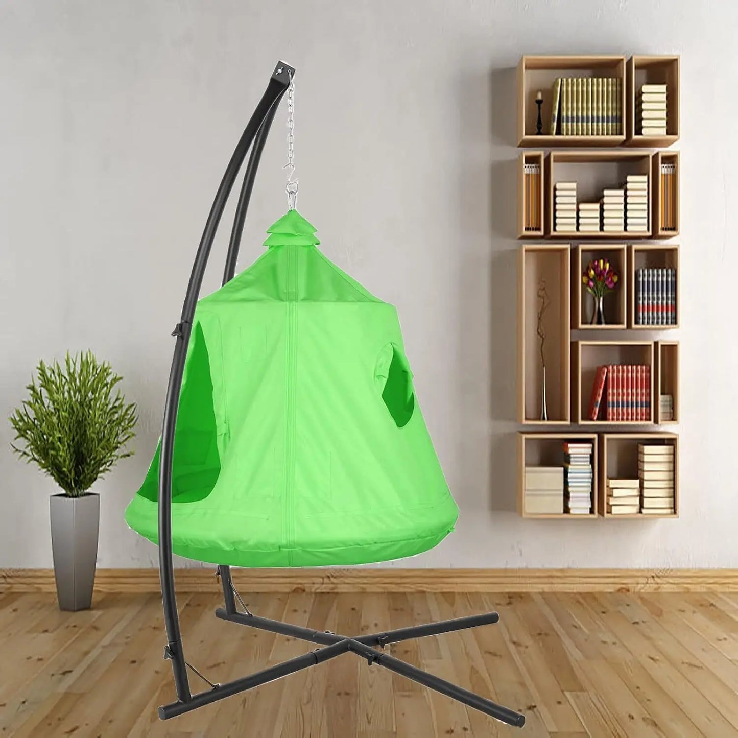 Homfa Hammock Chair Stand and Swing Chair With Led Lights
