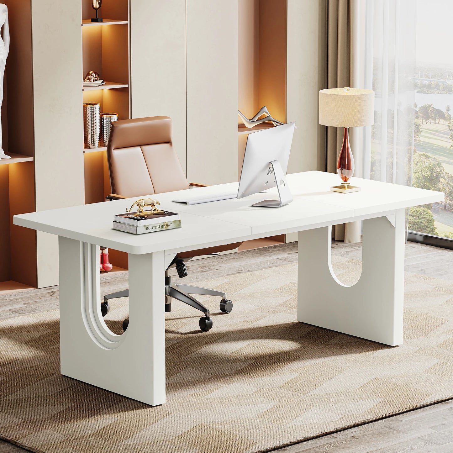 Tribesigns Executive Desk for Office, Conference, and Meeting Rooms