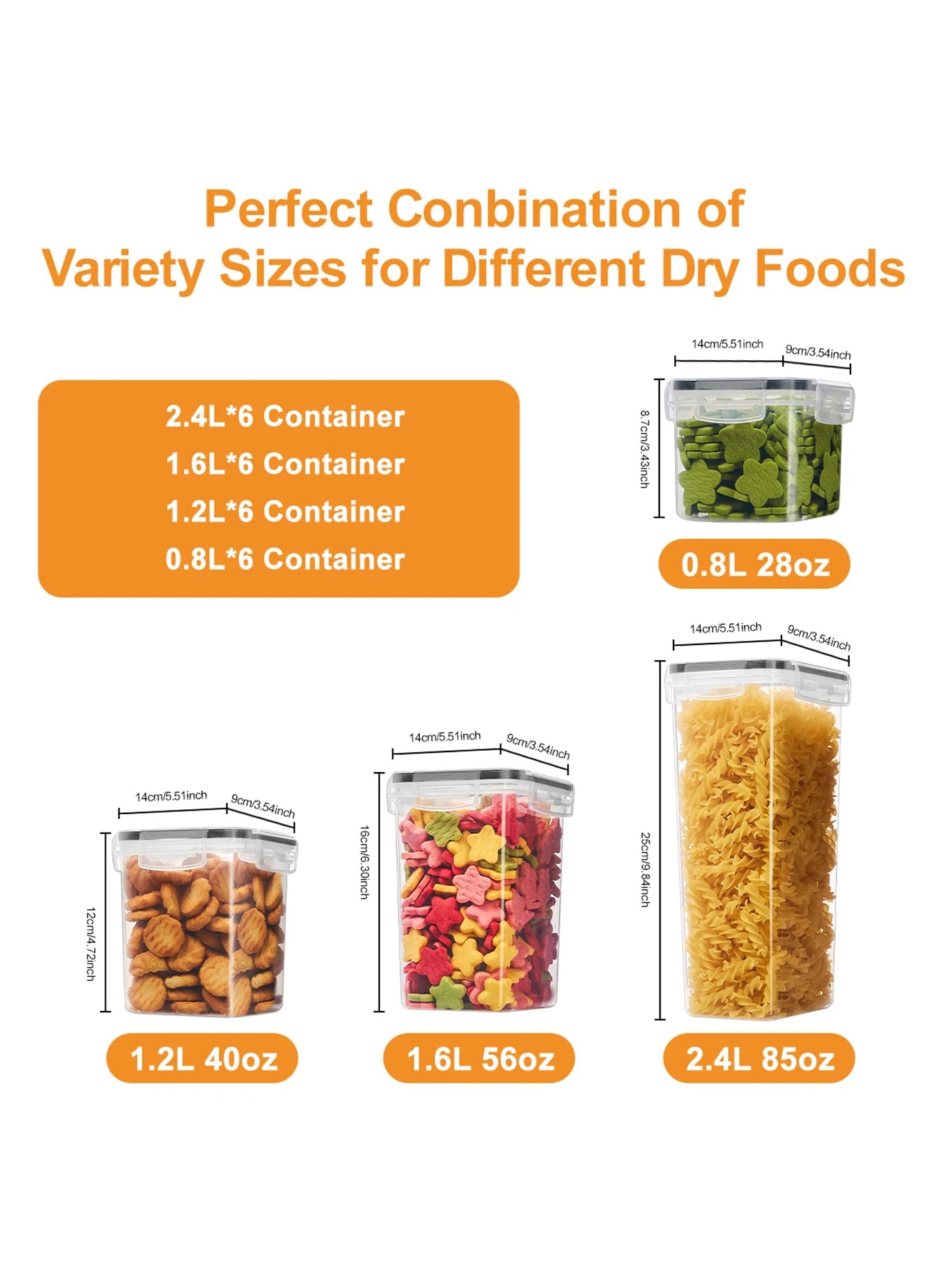 Airtight Food Storage Containers With Labels 24 Pieces