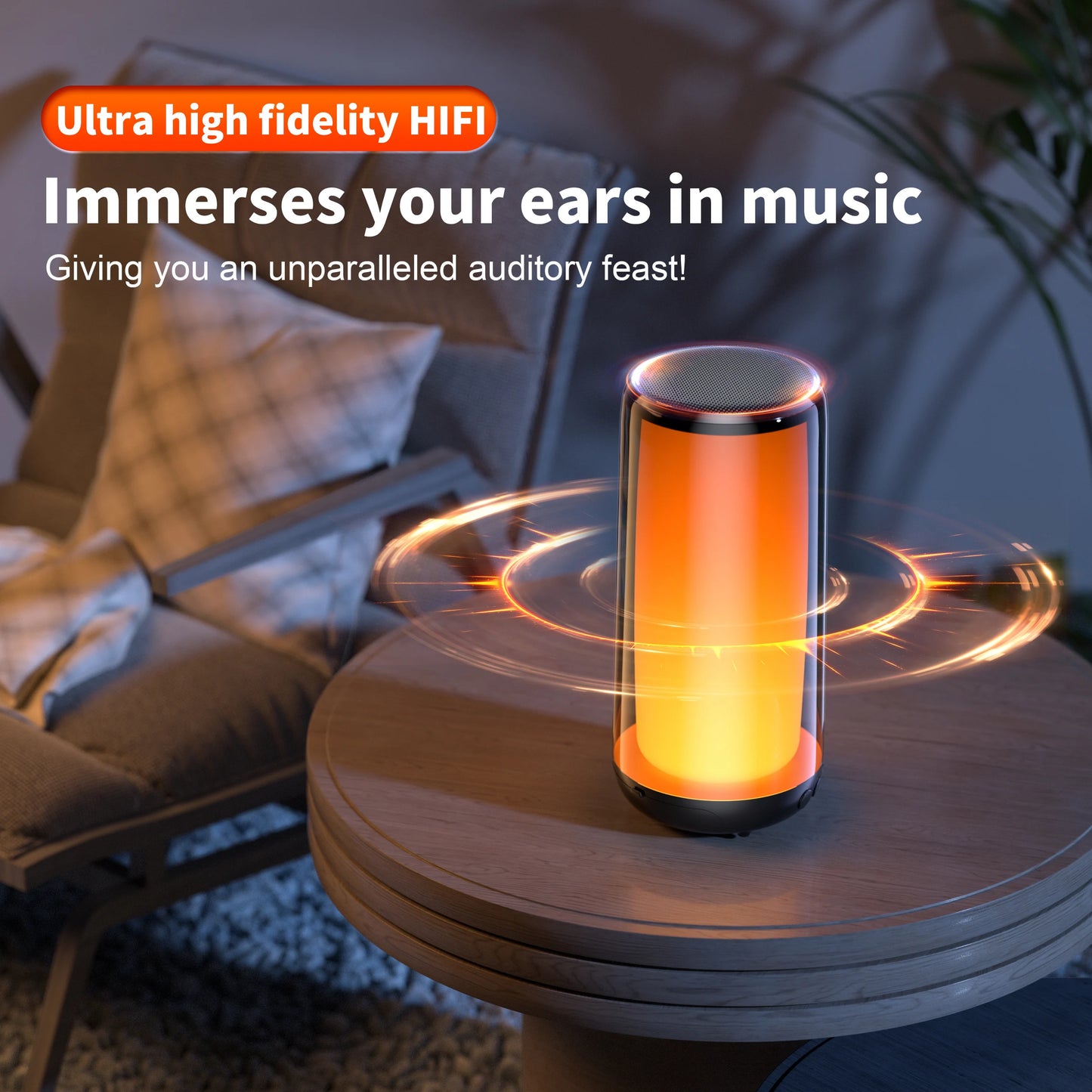 QERE Bluetooth Speaker Hi-Res 10W Wireless HiFi IPX5 Waterproof