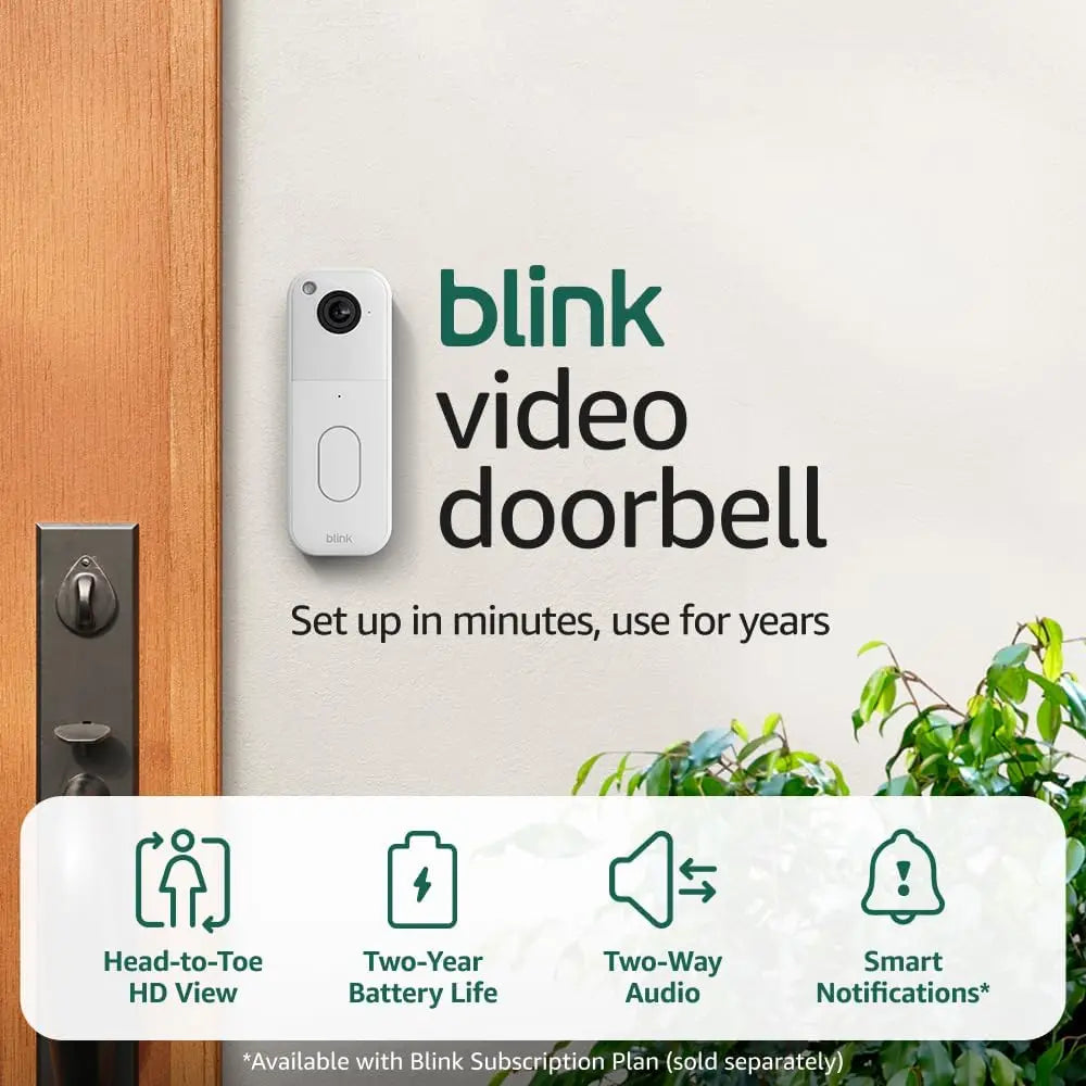 Wireless Smart Security Camera System With Video Doorbell