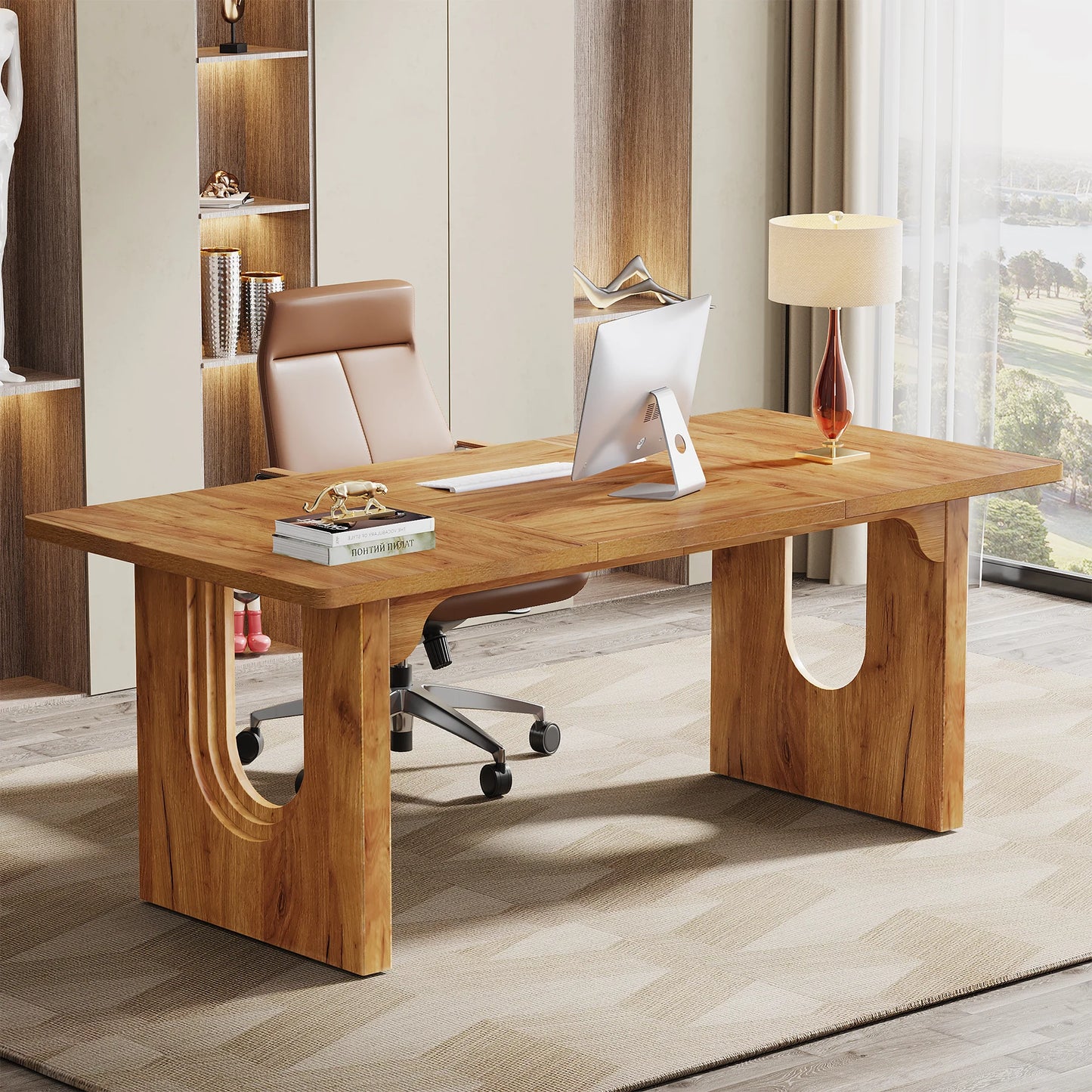 Tribesigns Executive Desk for Office, Conference, and Meeting Rooms