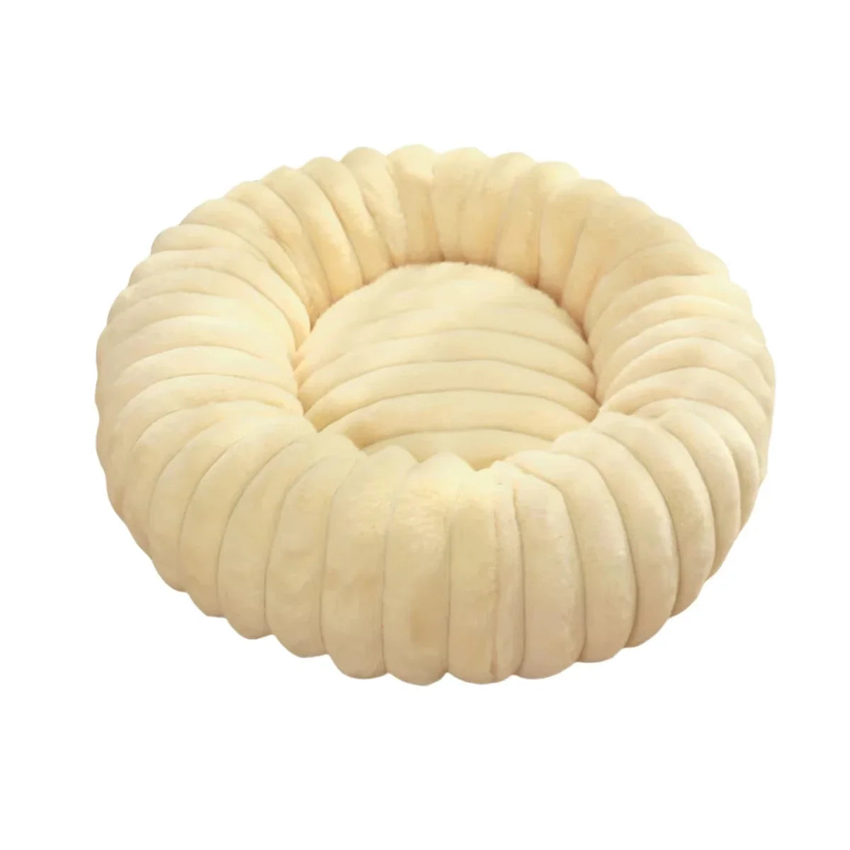 NONECN Round Pet Bed for Dogs and Cats Plush Winter