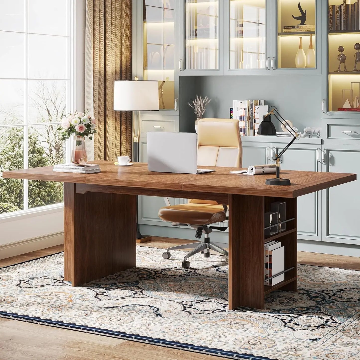 Little Tree Computer Desk Modern PC Table With Storage