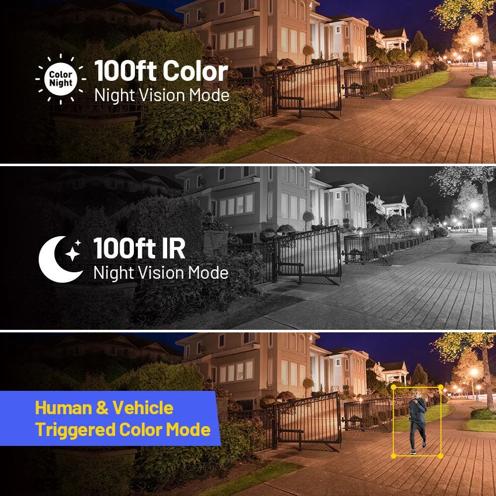 ANNKE 12MP Outdoor Smart Dual Light PoE Security Camera IP67