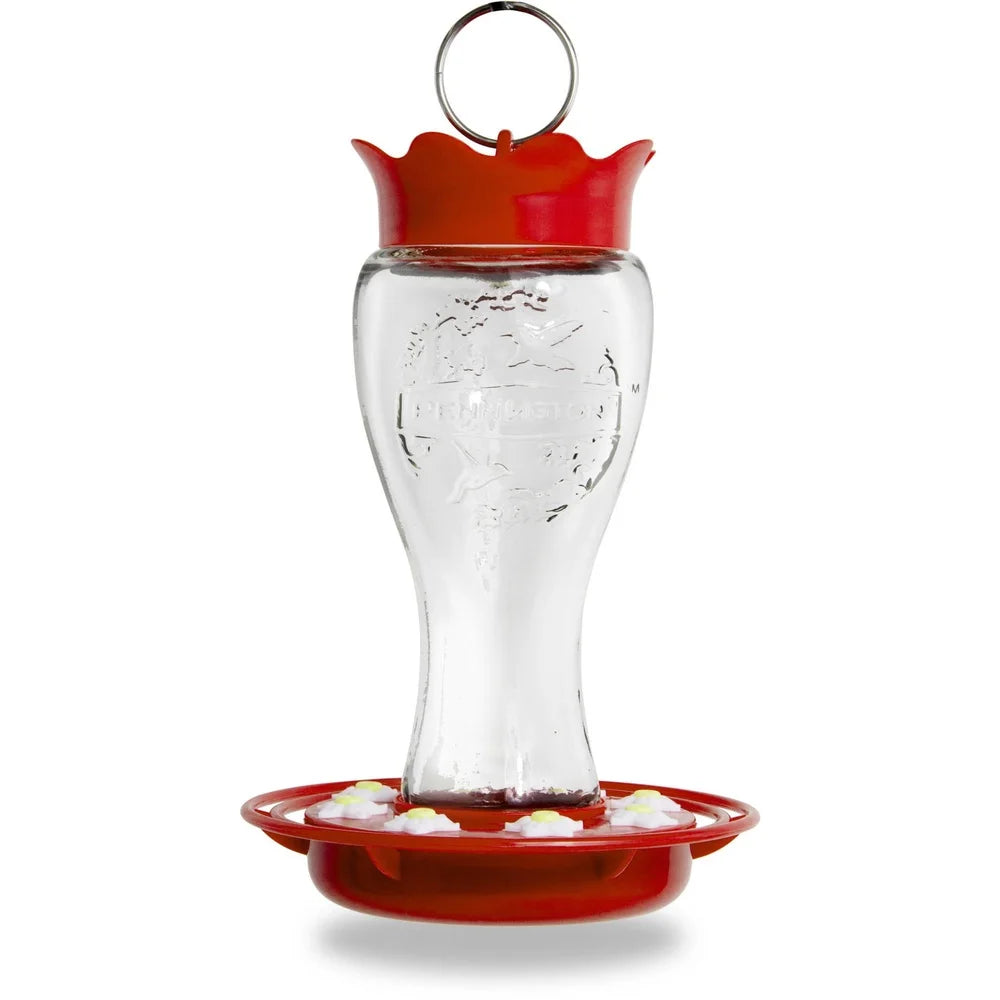 Glass Hummingbird Nectar Feeder With Bee Resistant Ant Moat
