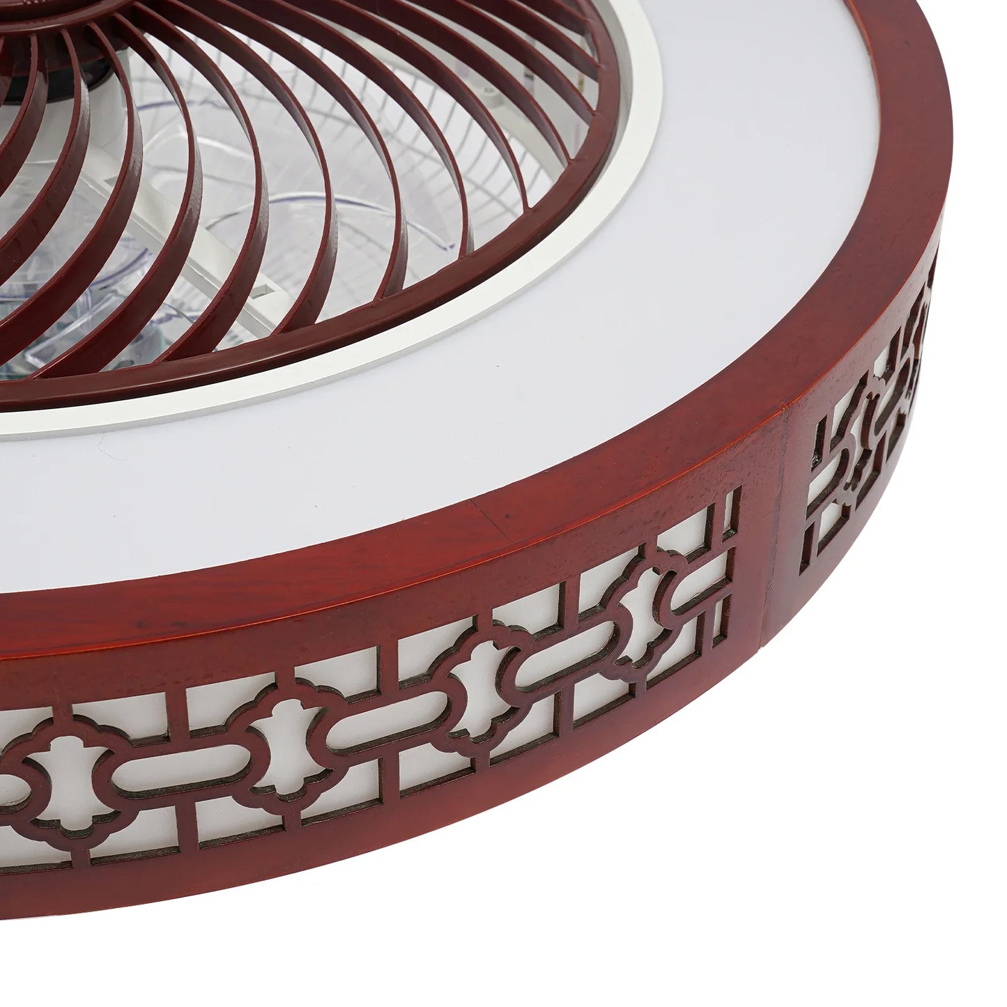 Bymaocar Bladeless Ceiling Fan With Led Light And Remote