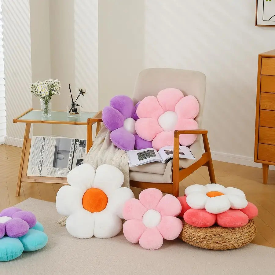Daisy Flower Pillows Shaped Throw Pillow For Home