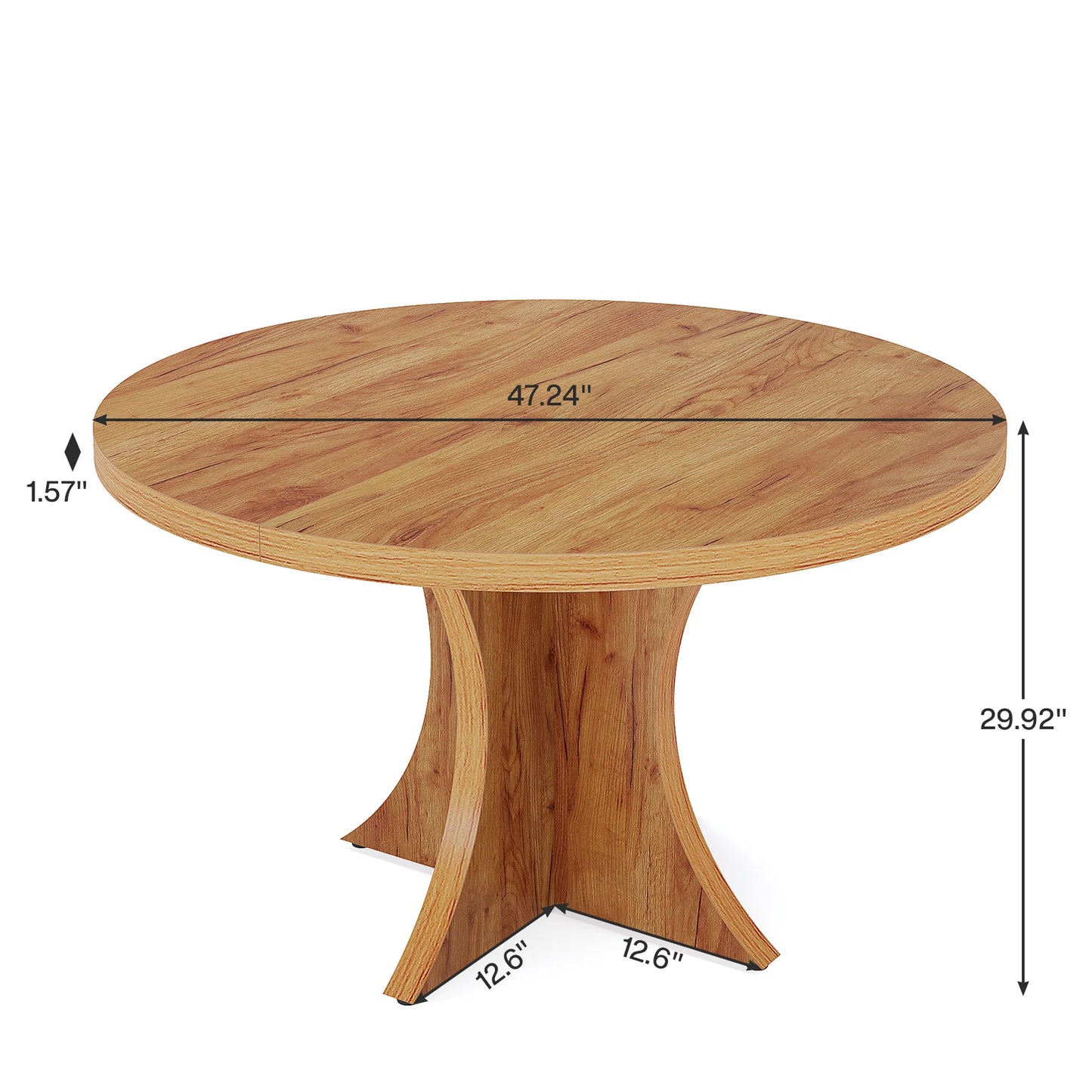 Tribesigns Round Dining Table For Four To Six People