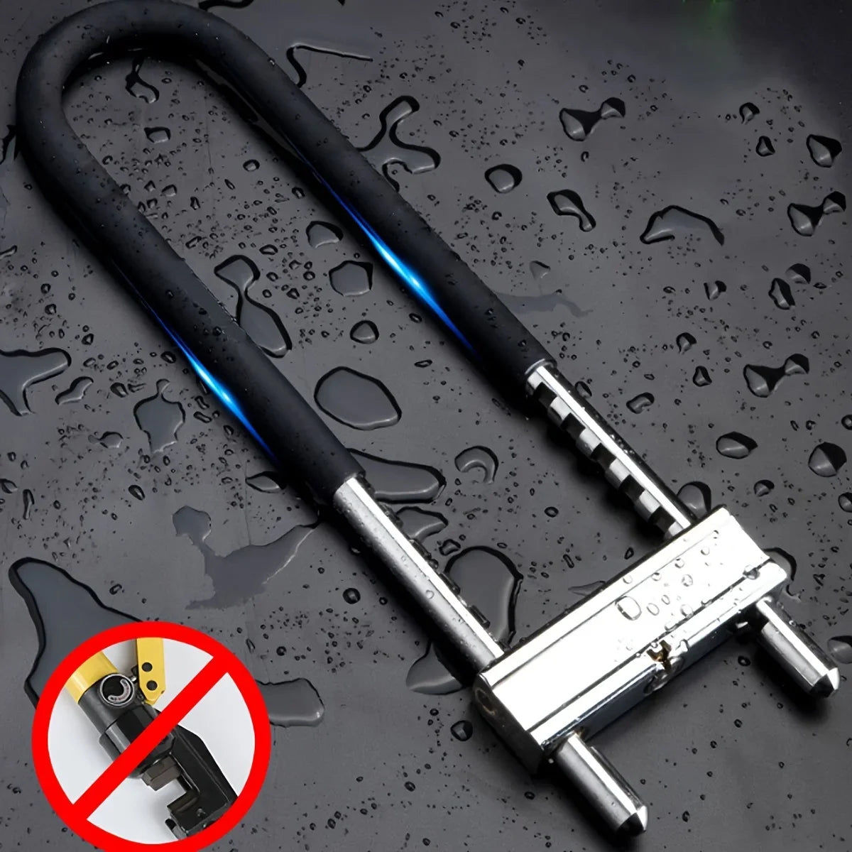 Adjustable U Lock Bicycle Lock With Shackle Indoor Outdoor