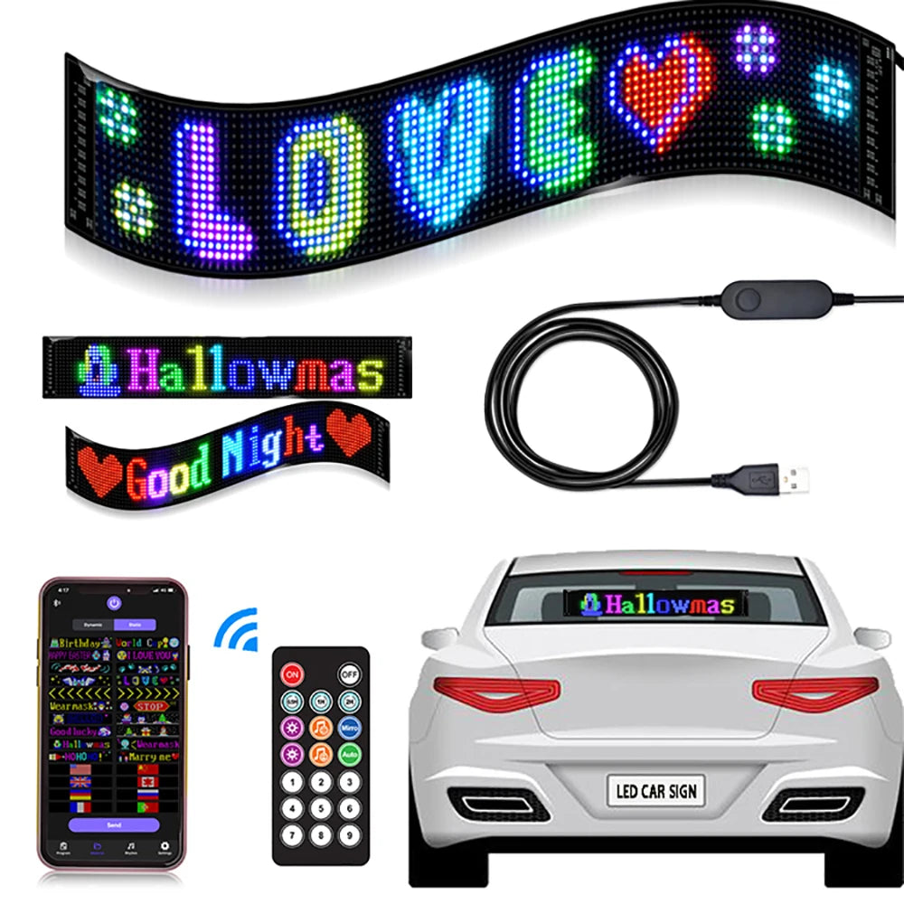 GOTUS LED Matrix Panel Advertising Sign With Remote Bluetooth Control