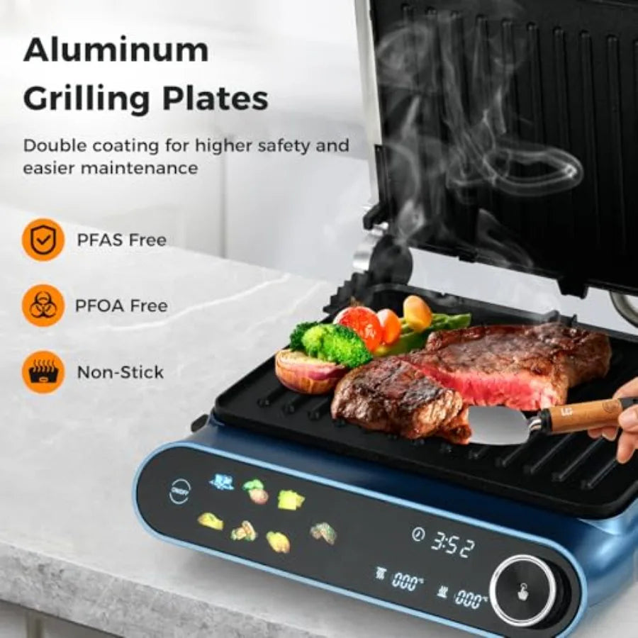 XMSJ 3 In 1 Electric Panini Press Indoor Grill 1200W