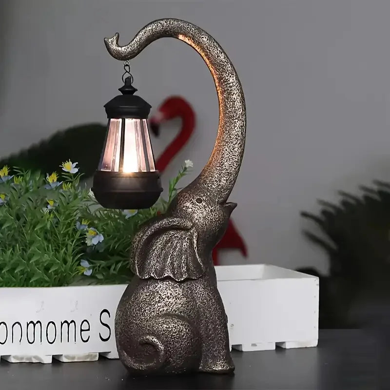 Elephant Shaped LED Solar Garden Lights For Patio Decor