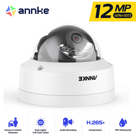 ANNKE 12MP Outdoor Smart Dual Light PoE Security Camera IP67