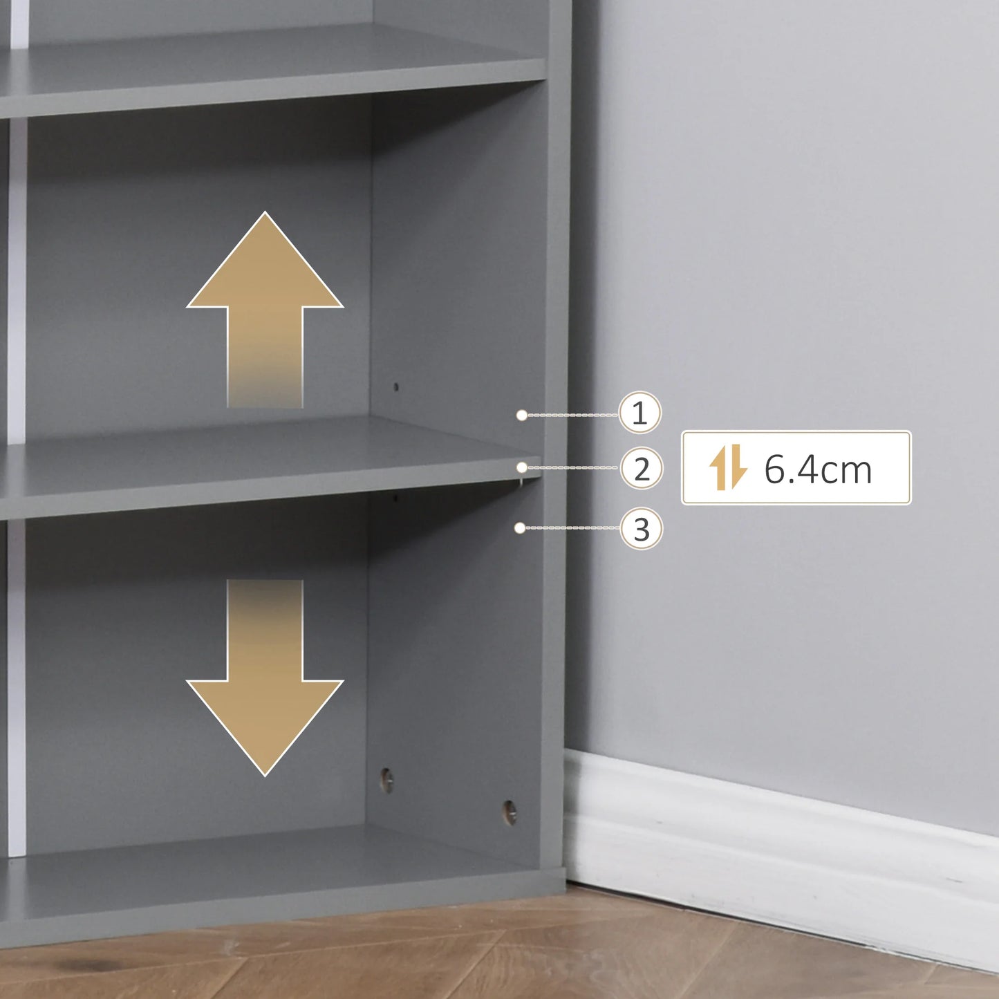 HOMCOM Fold-Out Convertible Computer Desk With Wall Mount