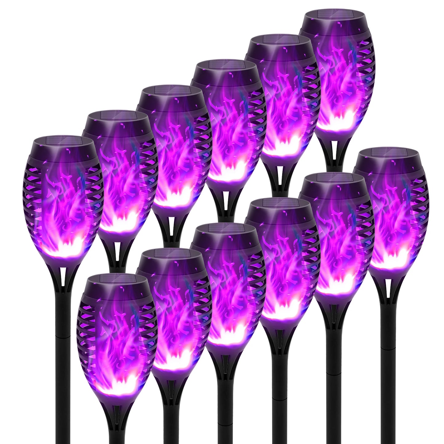 Solar Torch Light Outdoor Flickering Flame LED Waterproof Garden Decor