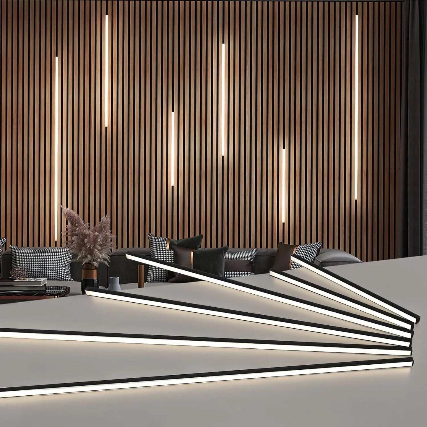 6-Pack Self-Adhesive LED Strip Lights With Touch Switch