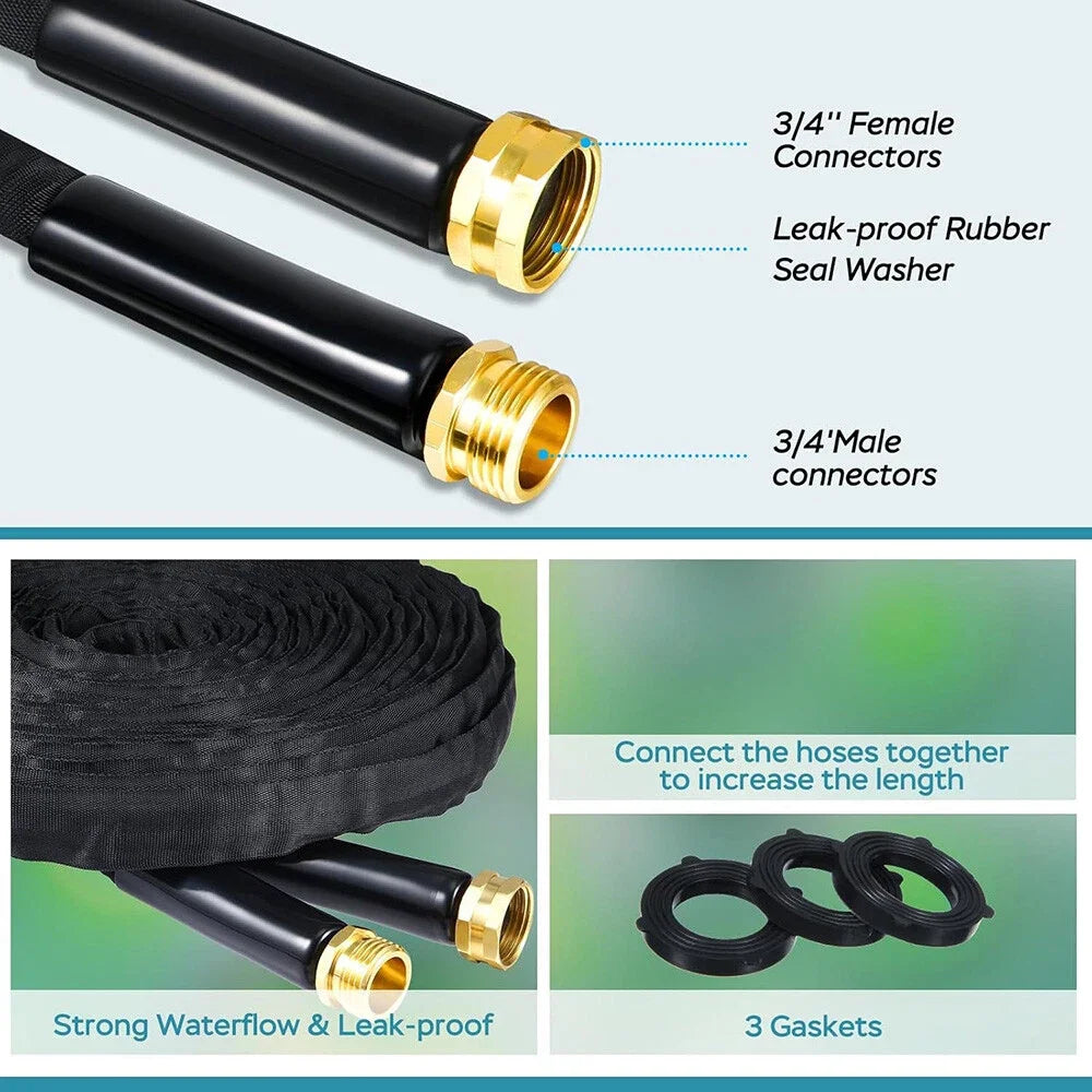 Non-Expandable Garden Hose Kink Free Lightweight High Pressure