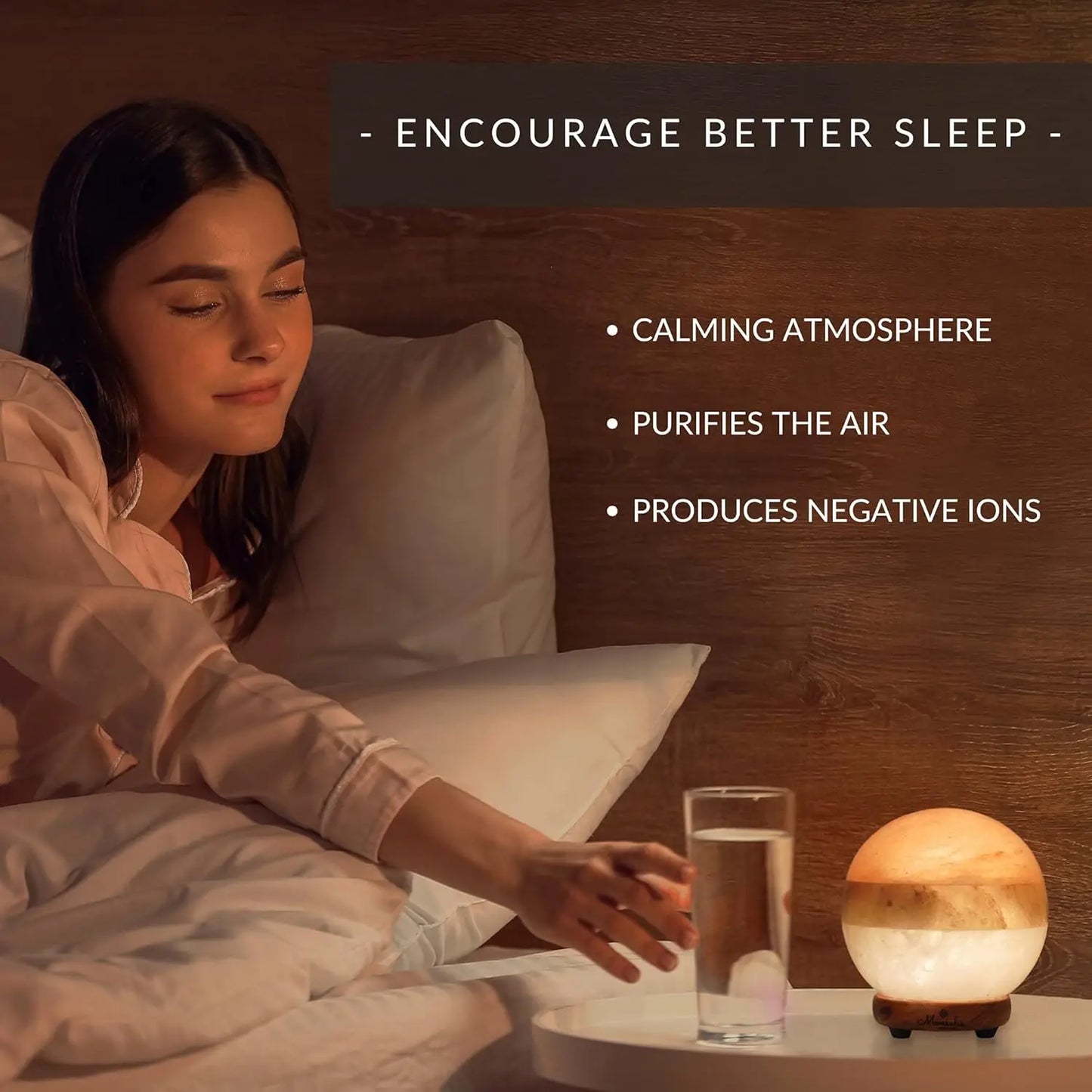 Himalayan Salt Lamp With Dimmer And Adjustable Glow Night Light