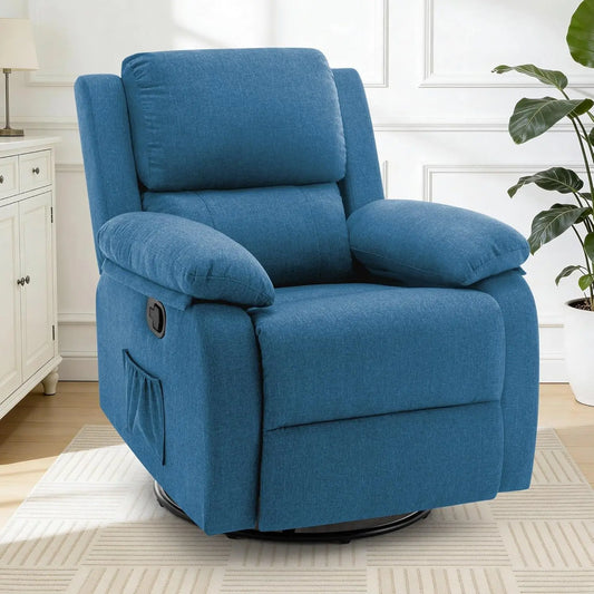 Recliner Chair 360 Swivel Rocker For Small Compact Spaces
