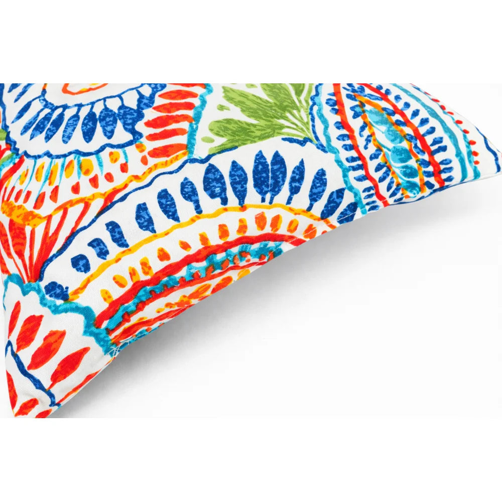 Outdoor Paisley Throw Pillows Waterproof Fade-Resistant Cushions