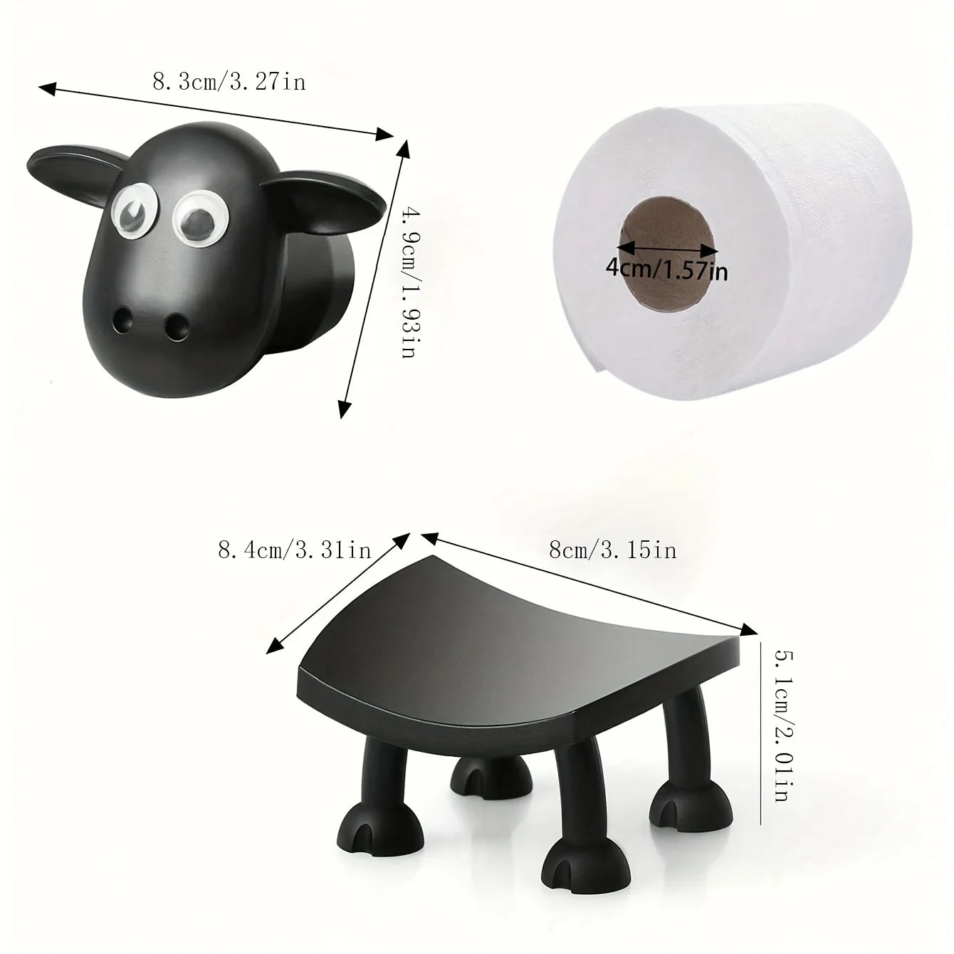 Toilet Paper Holder Set 3/2/1 Independent Roll Holders