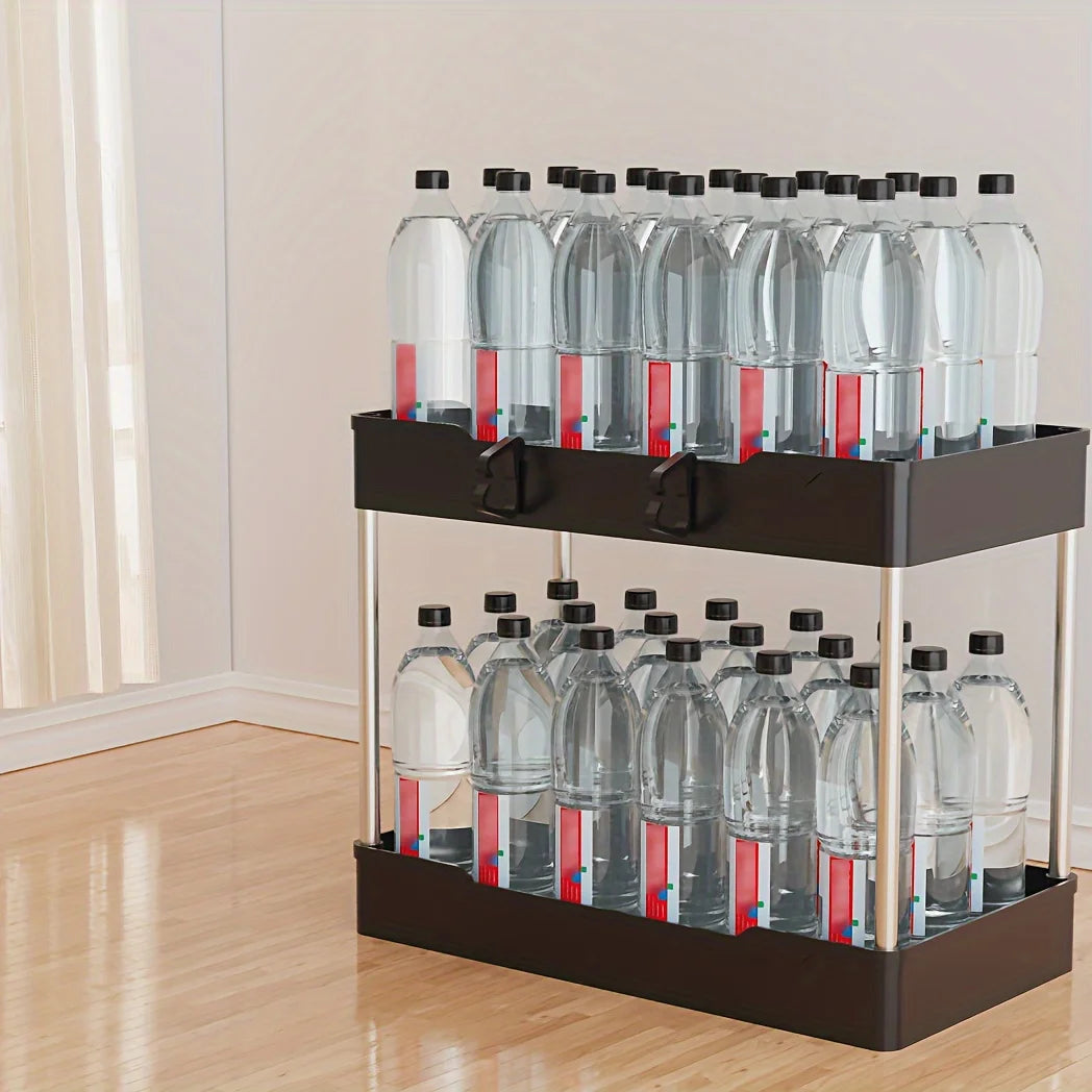 Under Sink Organizers Double Tier Racks For Bathroom And Kitchen Storage