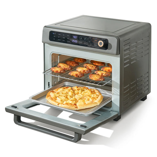 SucceBuy Air Fryer Toaster Oven Convection Stainless Steel Countertop Combo