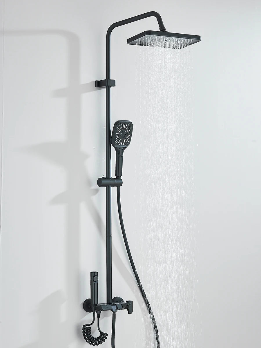 Quyanre 4 Way Shower System With Rain Bidet Faucet