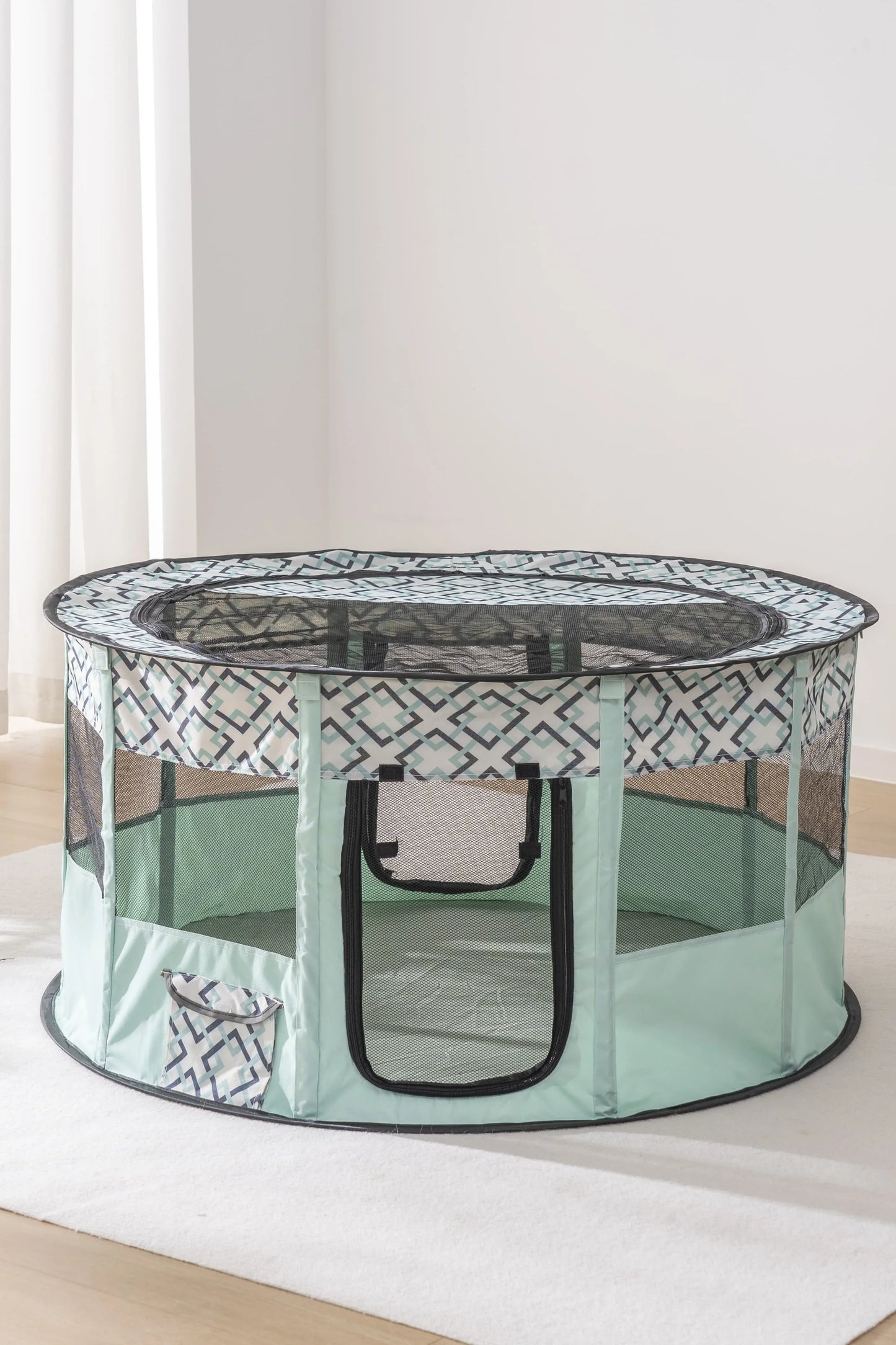 NONECN Foldable Mesh Ventilated Circular Cat Nest For Indoor Outdoor Use