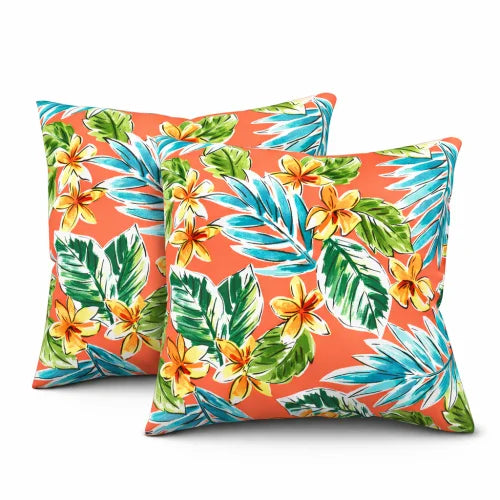 Outdoor Paisley Throw Pillows Waterproof Fade-Resistant Cushions