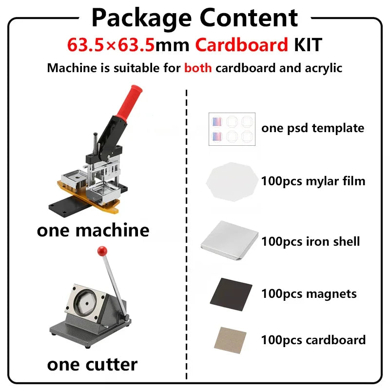 Fridge Magnet Button Maker For DIY Magnets And Pins
