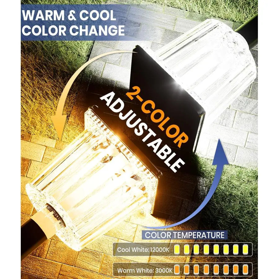Solar Pathway Lights Outdoor 8 Pack IP65 Waterproof