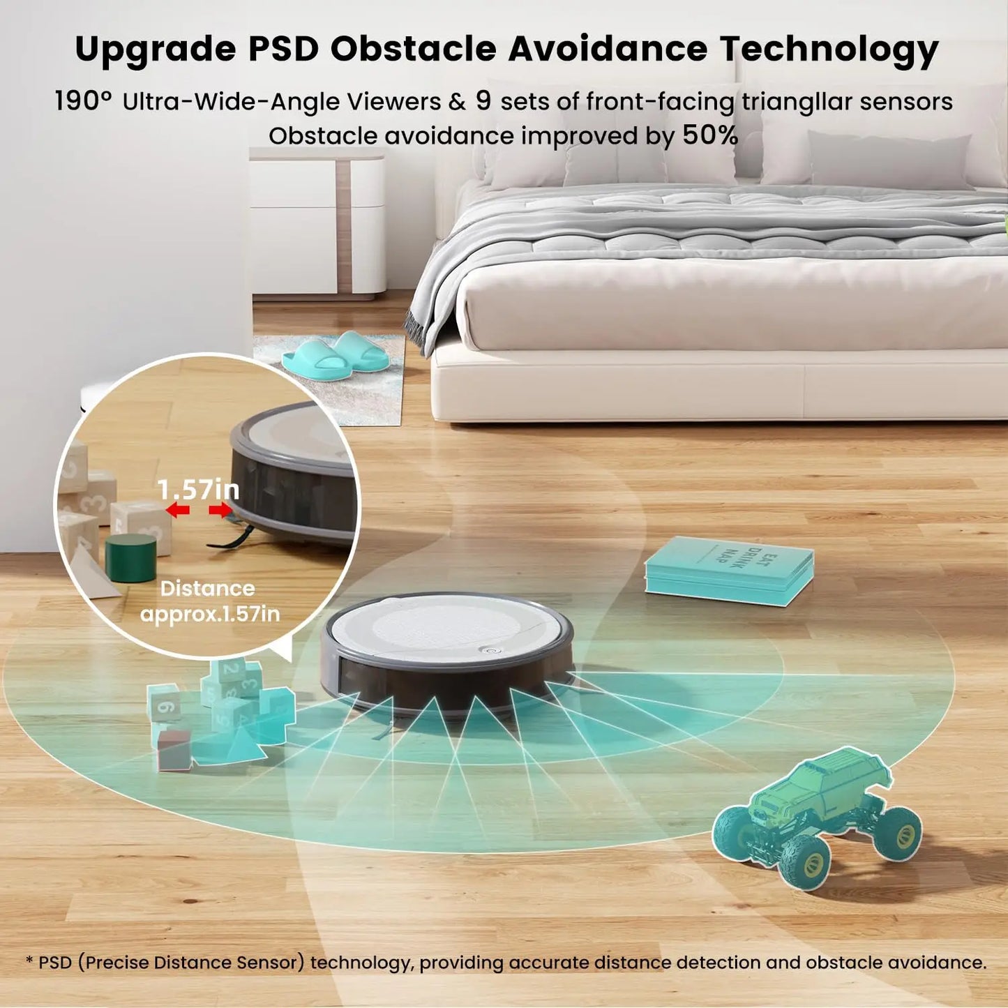 Lefant M310 Robot Vacuum Cleaner With 4500Pa Suction And WiFi