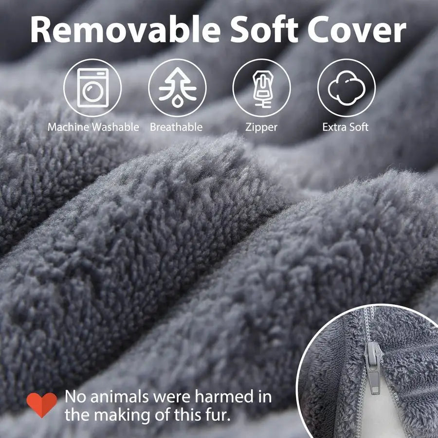 Reading Pillow With Built-In Arms For Bed And TV Viewing