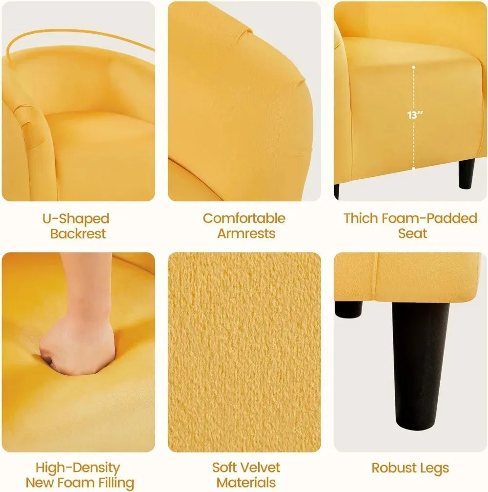 Boucle Barrel Chair With Sherpa Padding