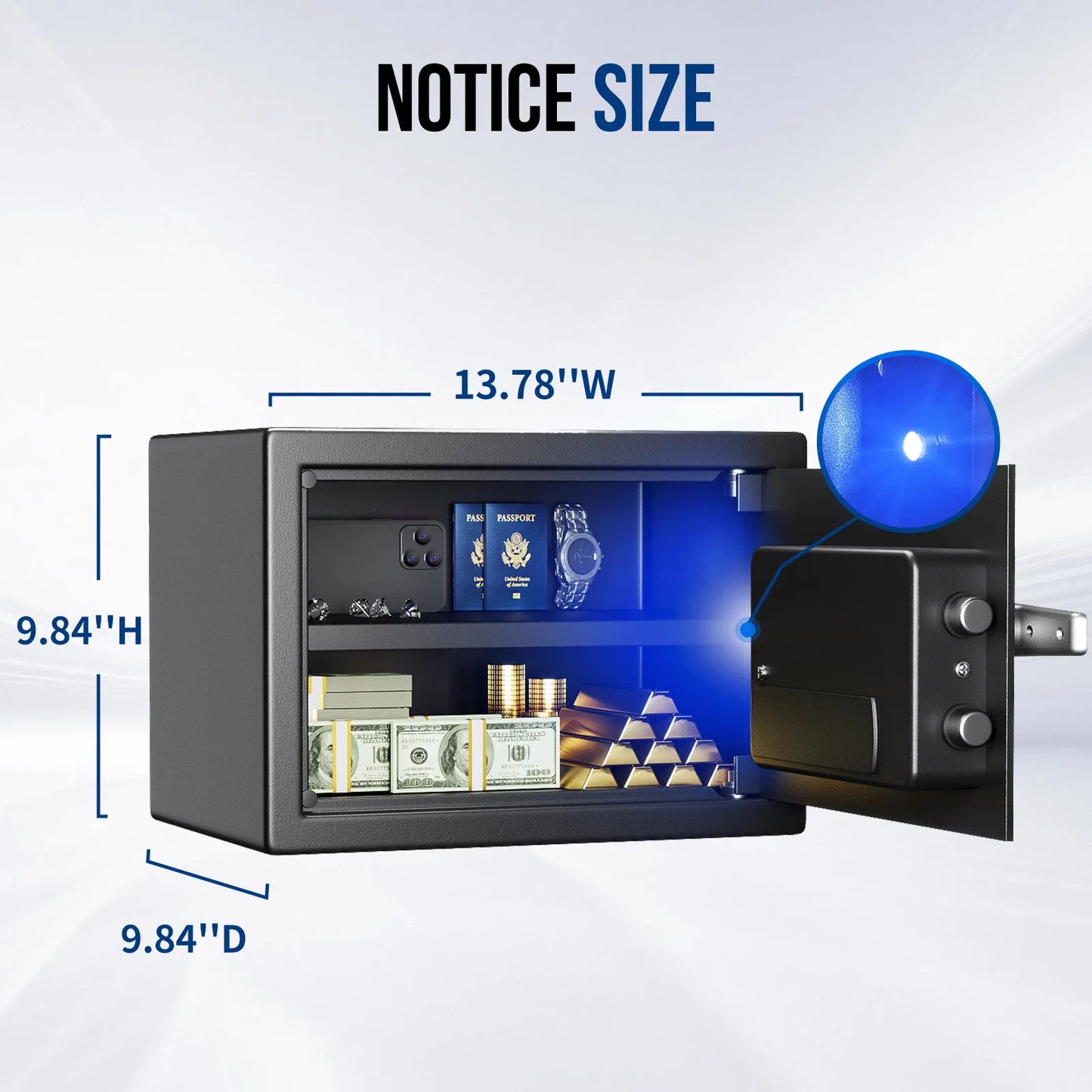 Blacksmith Fireproof Biometric Safe With Digital Keypad