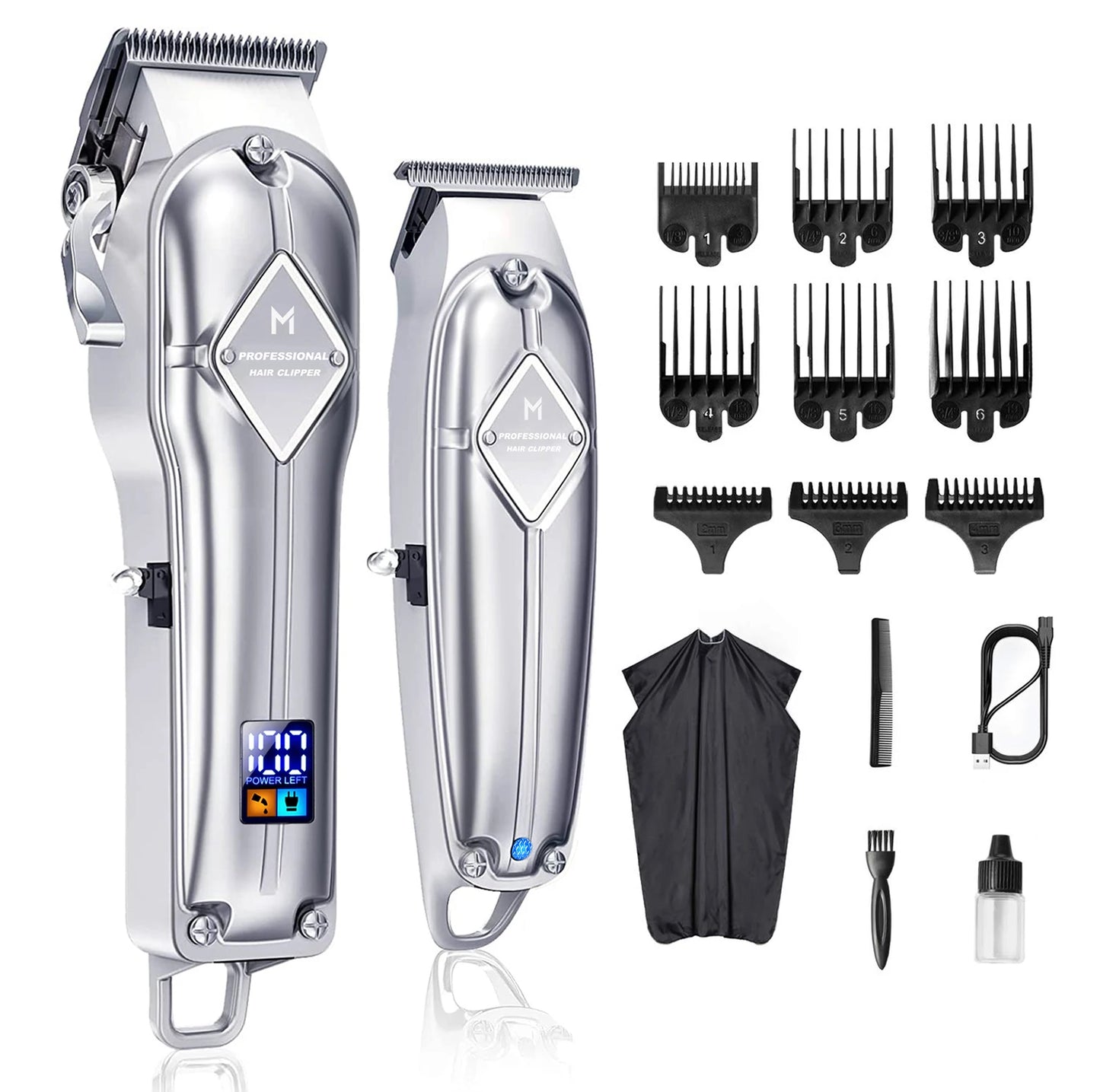 Fairywill Cordless Hair Clippers Professional Grooming Kit For Men